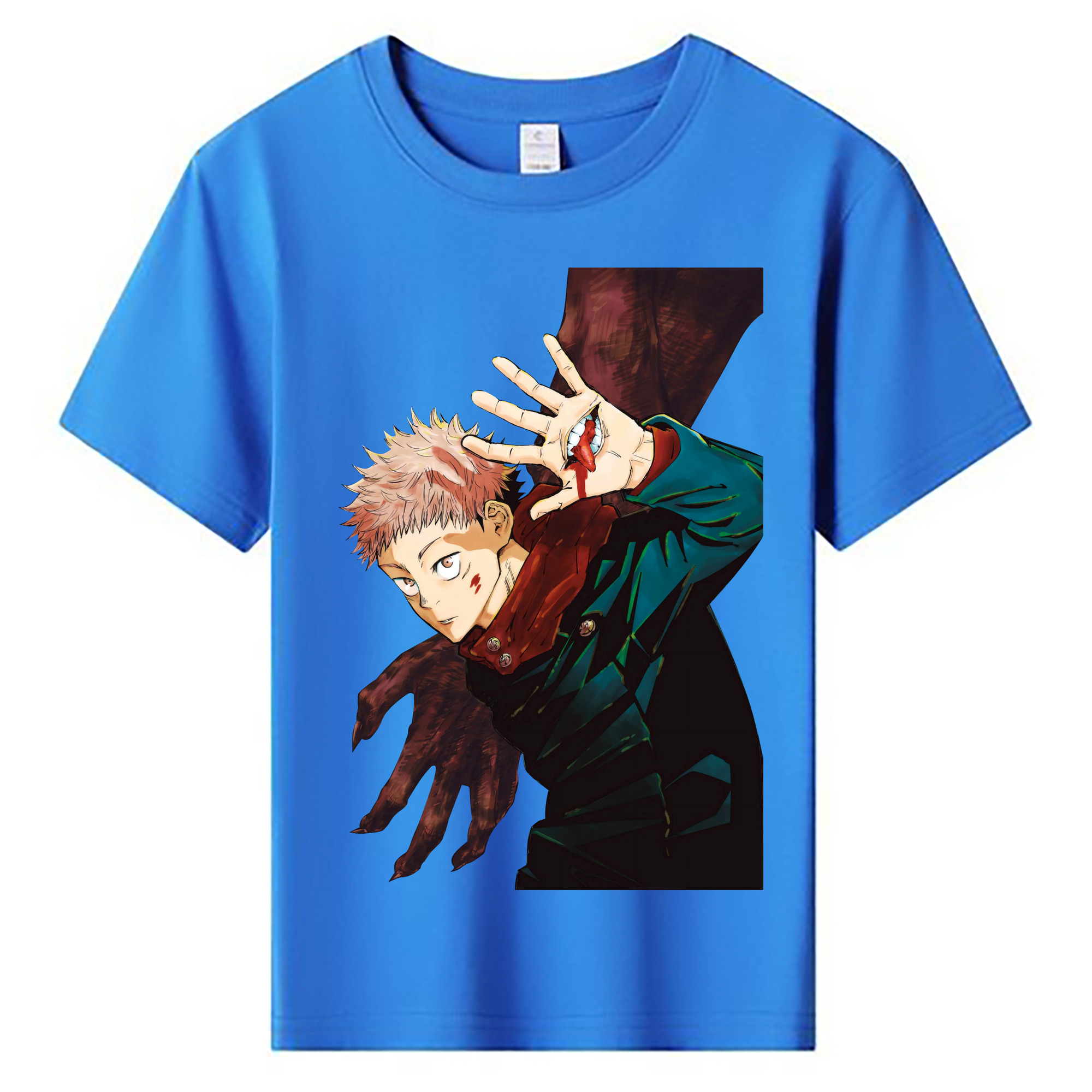 （画像用） 呪術廻戦 Jujutsu Kaisen 綿100％キッズTシャツ（フロントプリント）